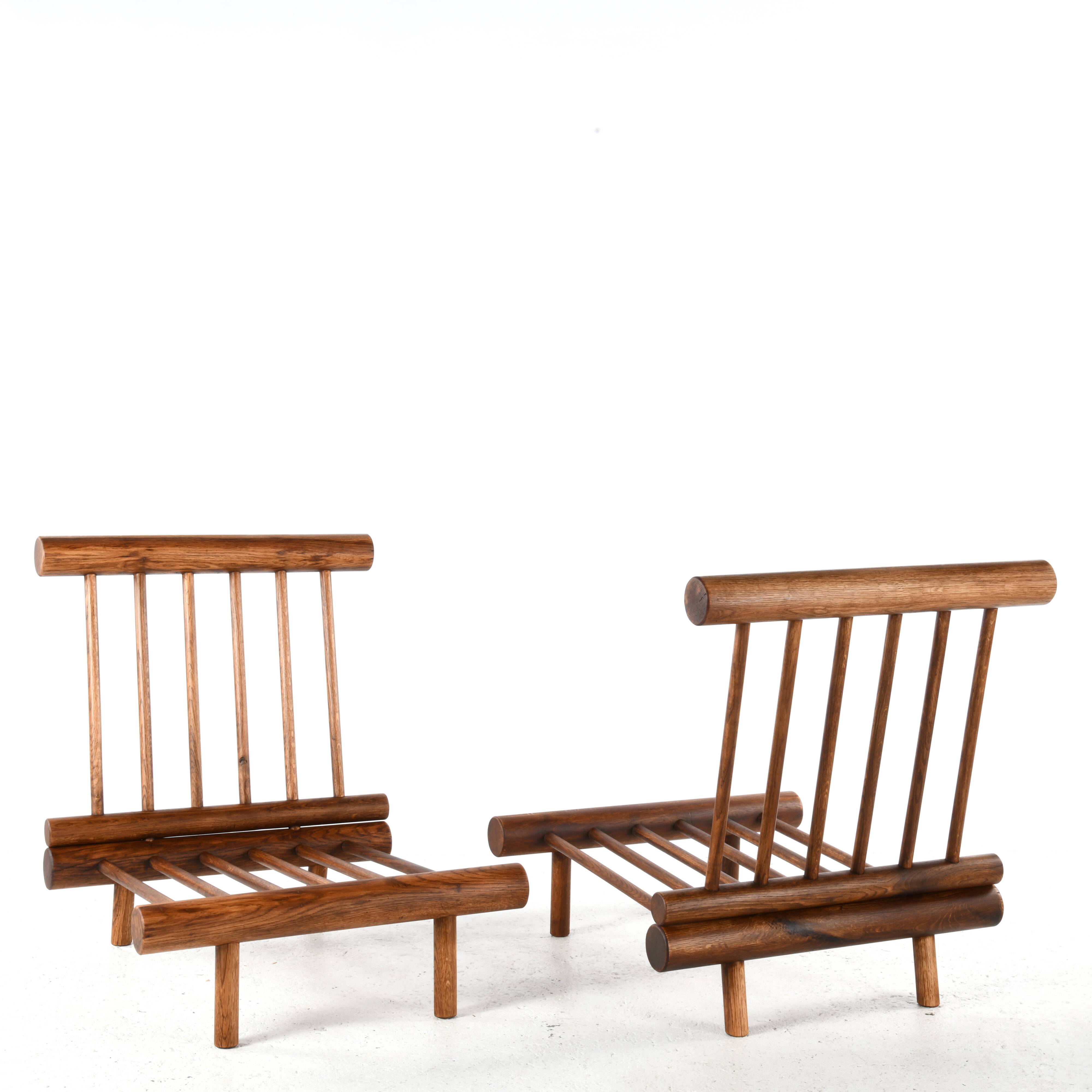Pair of low chairs