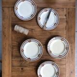 7 Creil Montereau plates