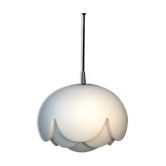Suspension opaline vintage flower Seerose De peill & Putzler, 1970