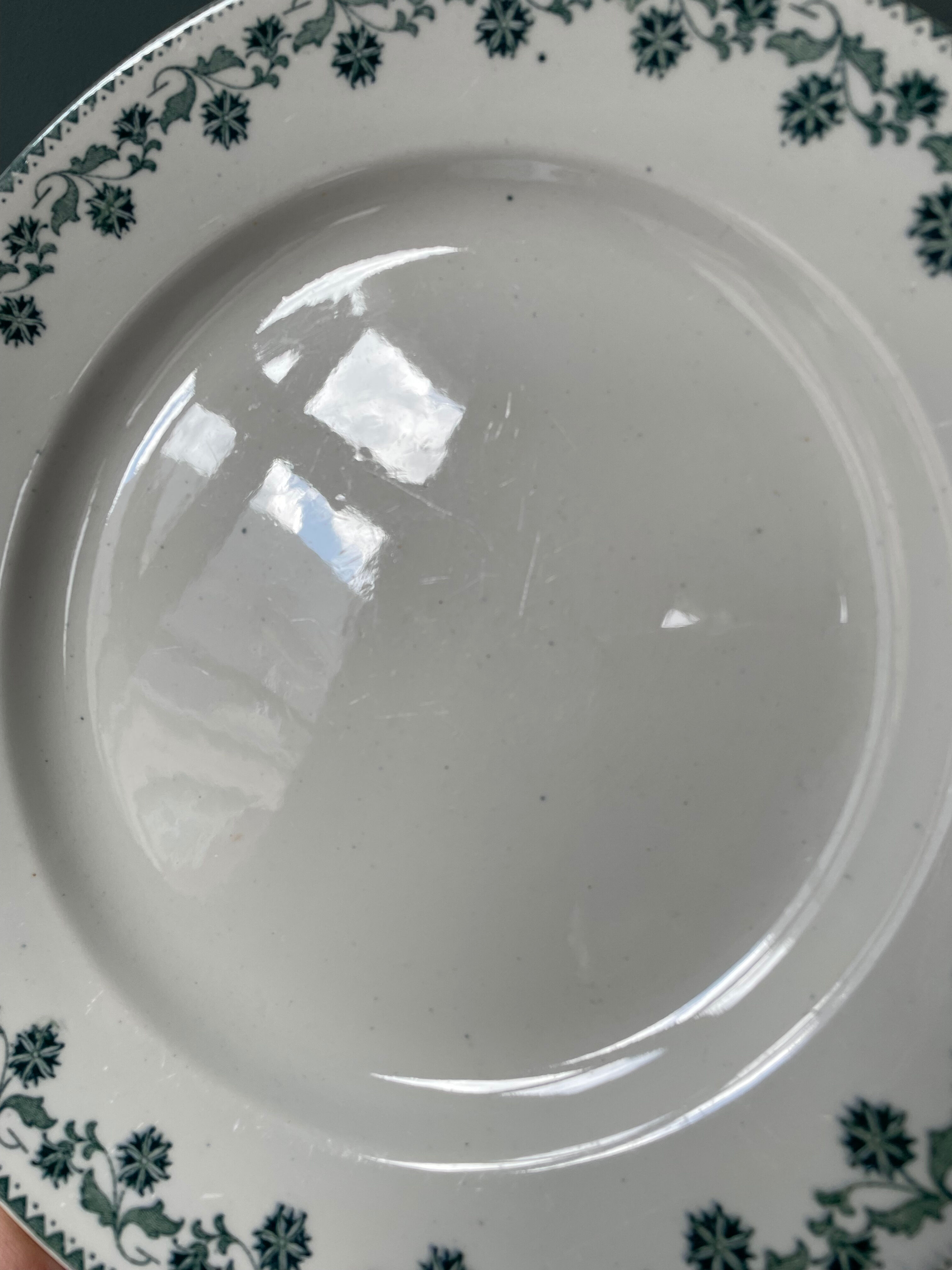 Set of 9 flat plates georgette Moulin des Loups & Hamage collection