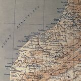 Old map of Morocco - 1910