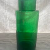 Vase - apothecary bottle in green glass