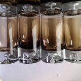 Set of 11 glasses, design by Roland Pösch Gral Glas, vintage 70s.