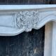 Louis XV style fireplace in Carrara marble around 1880