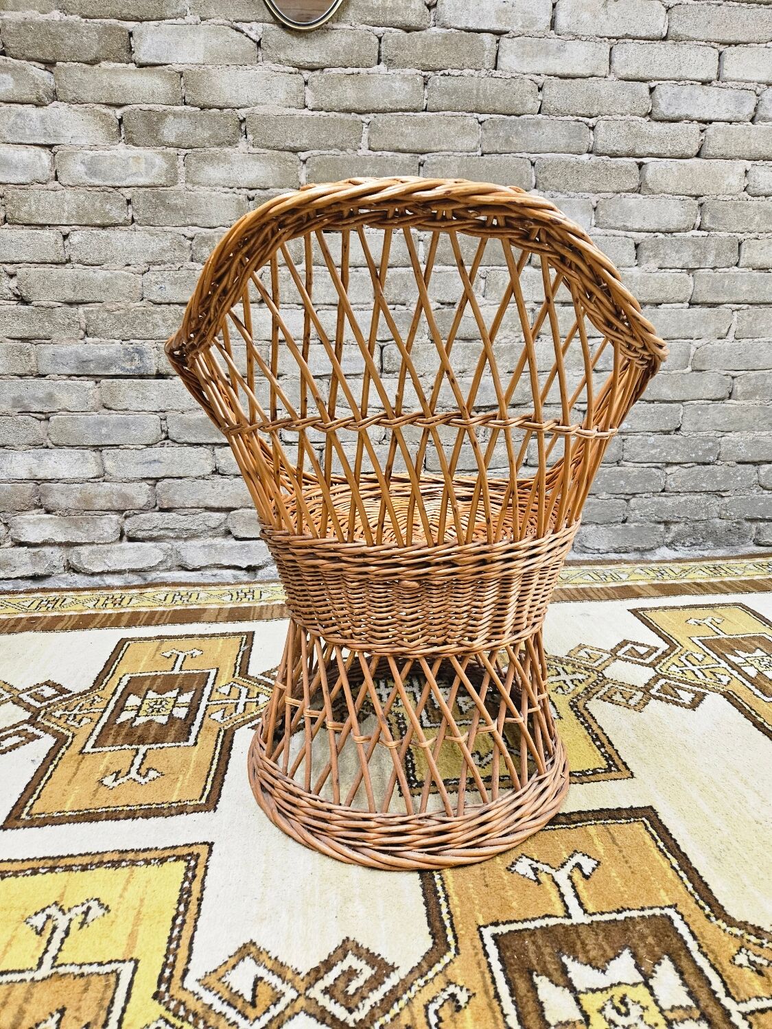 Vintage rattan armchair