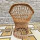 Fauteuil en rotin vintage