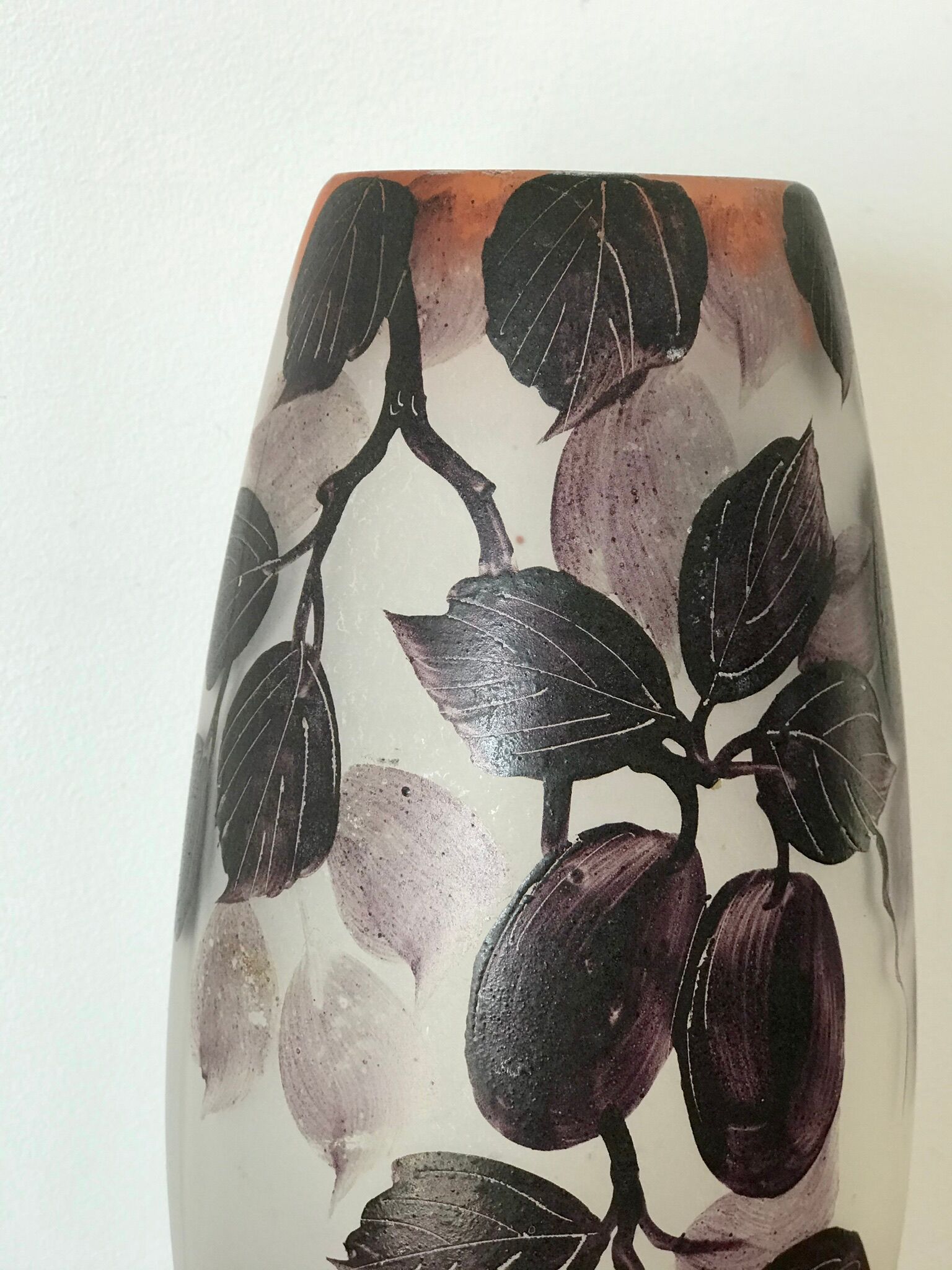 Vase verre ancien