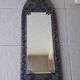 Miroir en bois et métal style médiéval