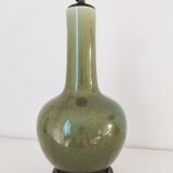 Green ceramic lamp foot