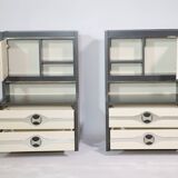 Modernist space age chest of drawers sideboard cabinet, 70s