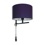 Original minimalist adjustable metal wall light, Germany 1960s