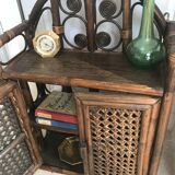 Rattan shelf