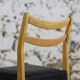 Pair of Scandinavian chairs in teak and faux leather, 1960.