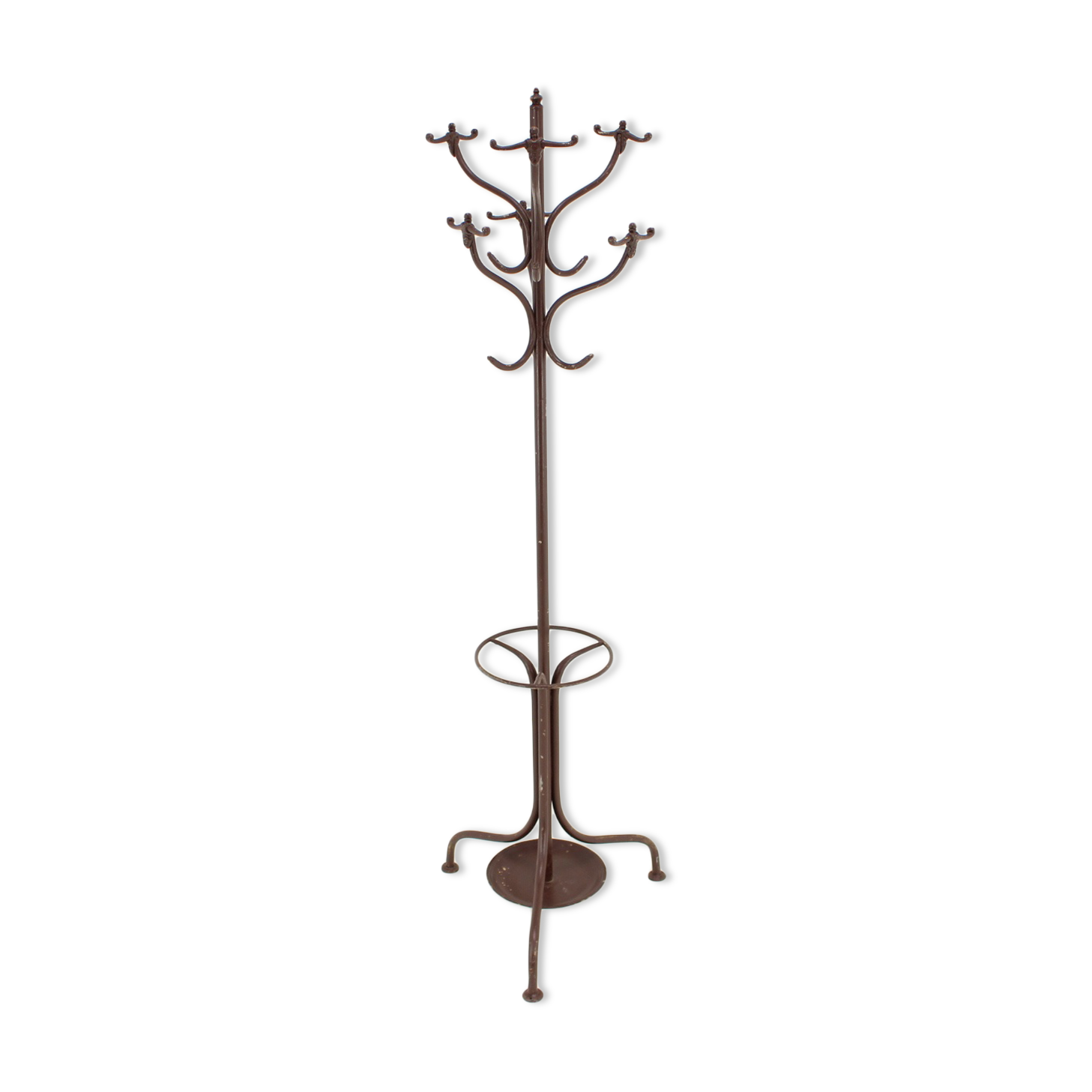 Antique Cast Iron Coat Rack, 1920s