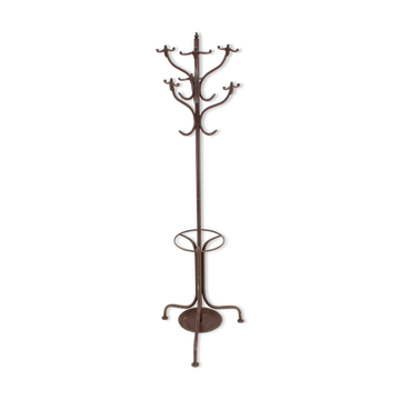 Antique Cast Iron Coat Rack, 1920s