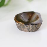 Ashtray or empty pocket in brown marble, vintage
