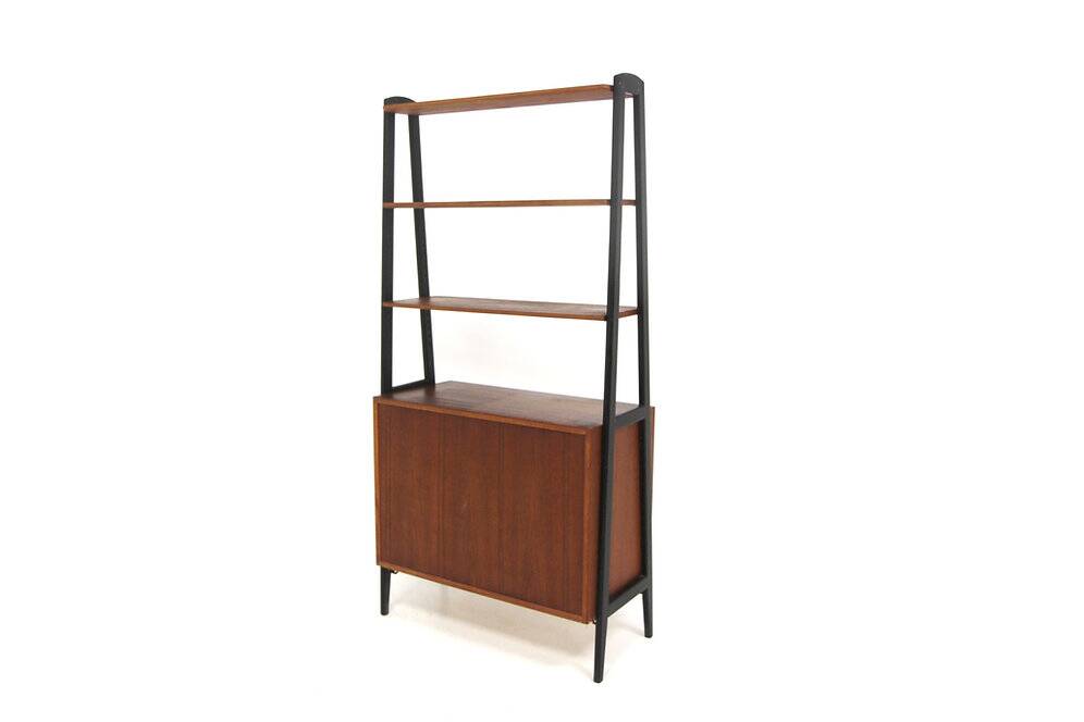Scandinavian mahogany bookcase, AB Bröderna Troedson, Sweden, 1960