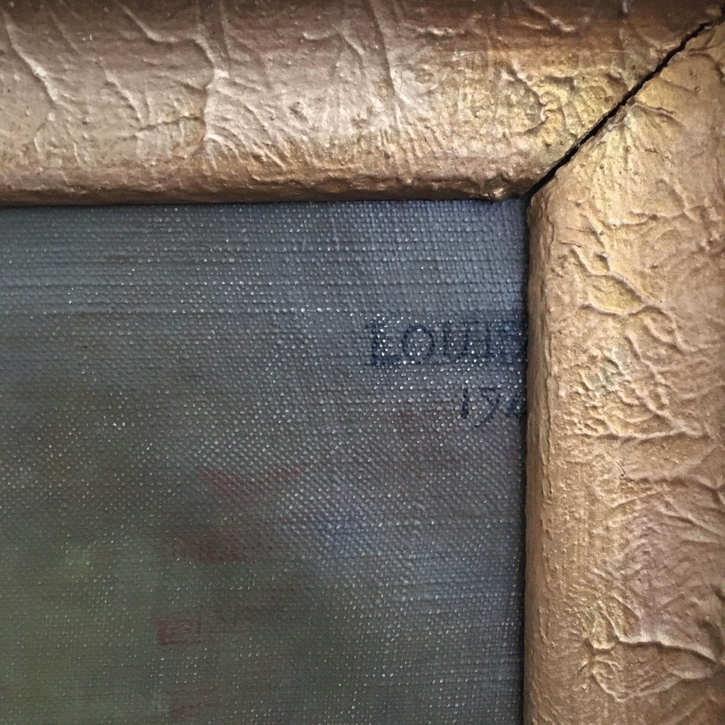 Portrait painting of mother and daughter