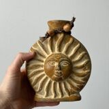 Mexican ceramic sun vase
