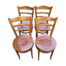 4 chaises de cuisine baumann pieds ronds