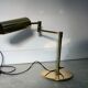 Koch and Lowe style brass articulated desk lamp