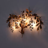 Applique murale Hans Kögl dorée du milieu du siècle