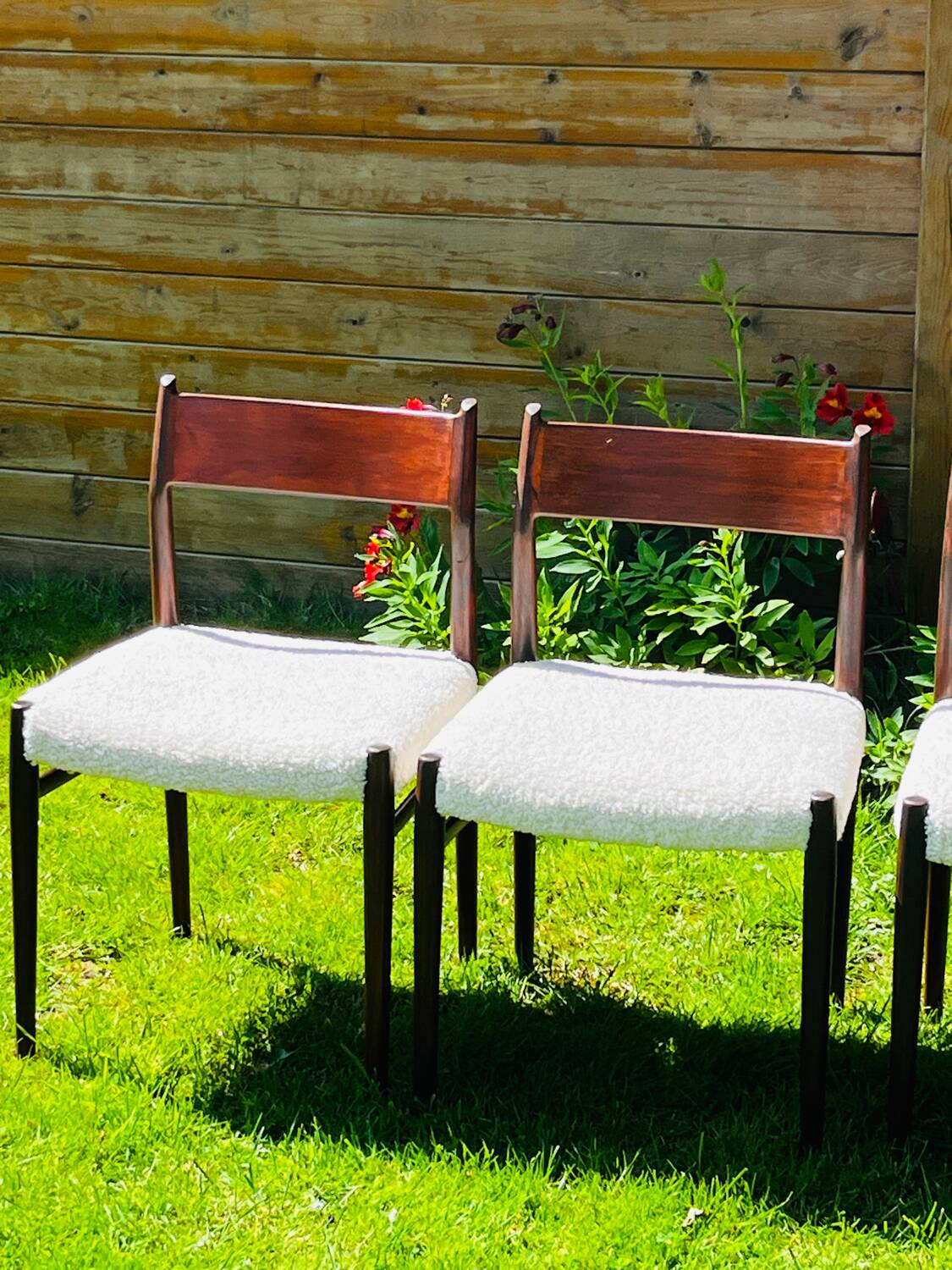 5 Danish chairs by Arne Vodder model 418 teak