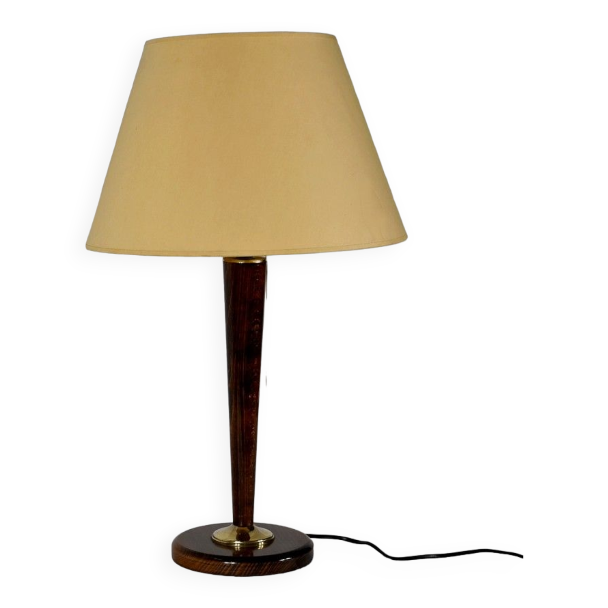 Mahogany and Brass lamp,1950