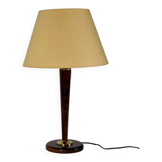 Mahogany and Brass lamp,1950