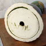 Vintage anthropomorphic candlestick in glazed ceramic - Cathy Wurge