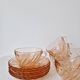 Set of 6 "Rosaline" coffee cups '70s - Arcoroc France vintage