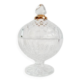 Bonbonnière en cristal Yves Rocher - années 1970