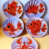 Fish plates, Brunner, Vence 1960