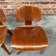 Set of 4 DCW chairs in walnut, Charles & Ray Eames, Herman Miller, 1950s