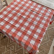 Tablecloth and its 8 monogrammed Scottish napkins GB - 150x140 - cotton
