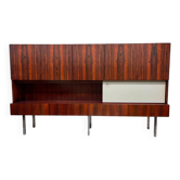 XL vintage rosewood wardrobe/wall unit/central piece