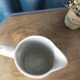 Small fluted white porcelain pot CNP