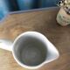 Small fluted white porcelain pot CNP
