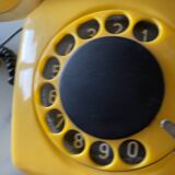 Yellow vintage phone
