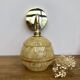 Vintage tulip wall lamp in yellow and gold Clichy glass