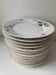 12 vintage porcelain dessert plates signed hache, julien & cie birds
