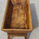 Antique kneading trough made of solid oak