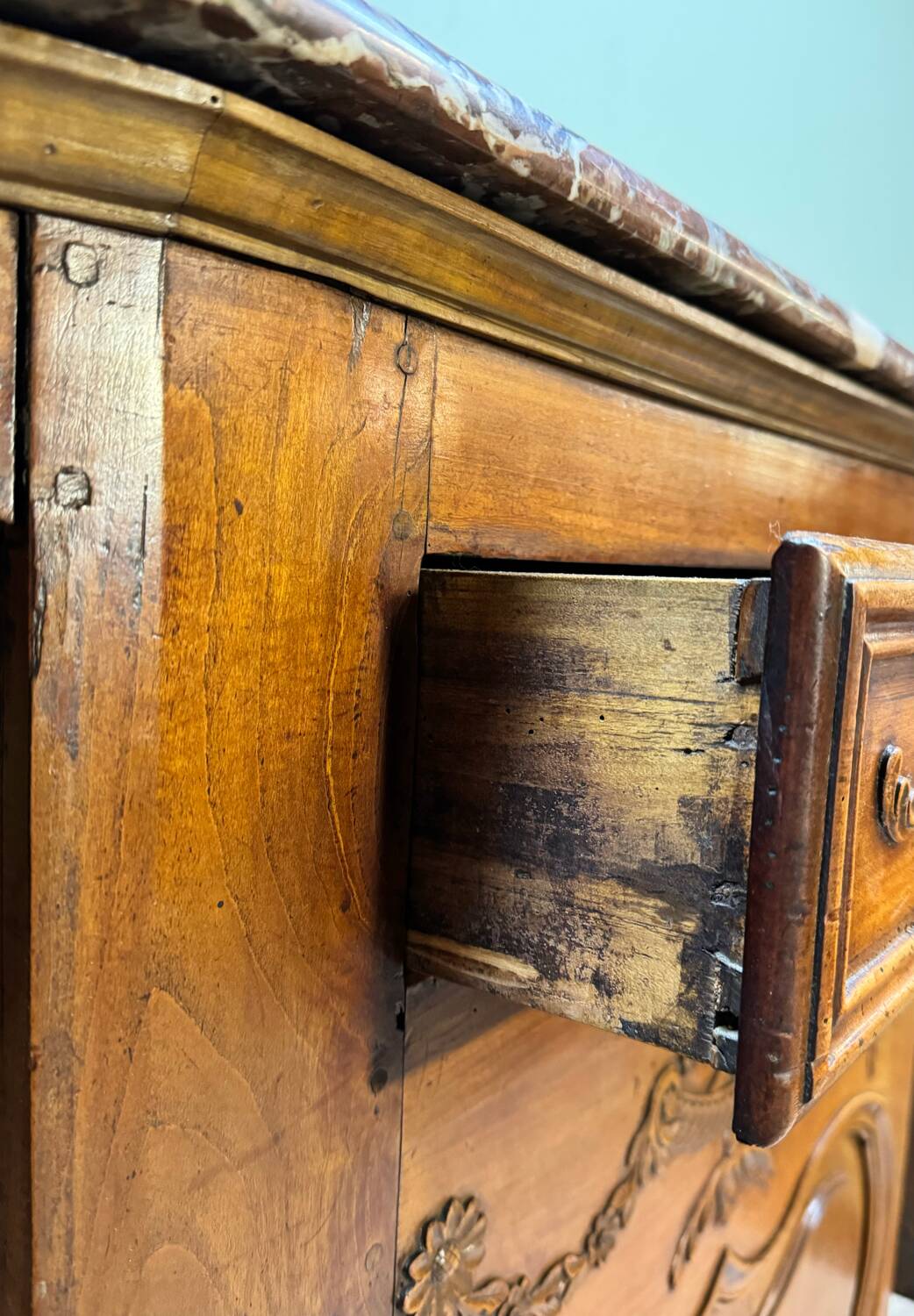 Buffet With Cut Sides In Cherry Wood From Louis XV XVIII Eme Century