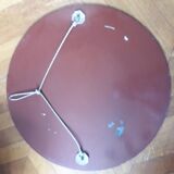 Large old round mirror finely decorated