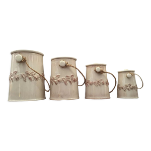 4 pots bocaux décoratifs - amadeus