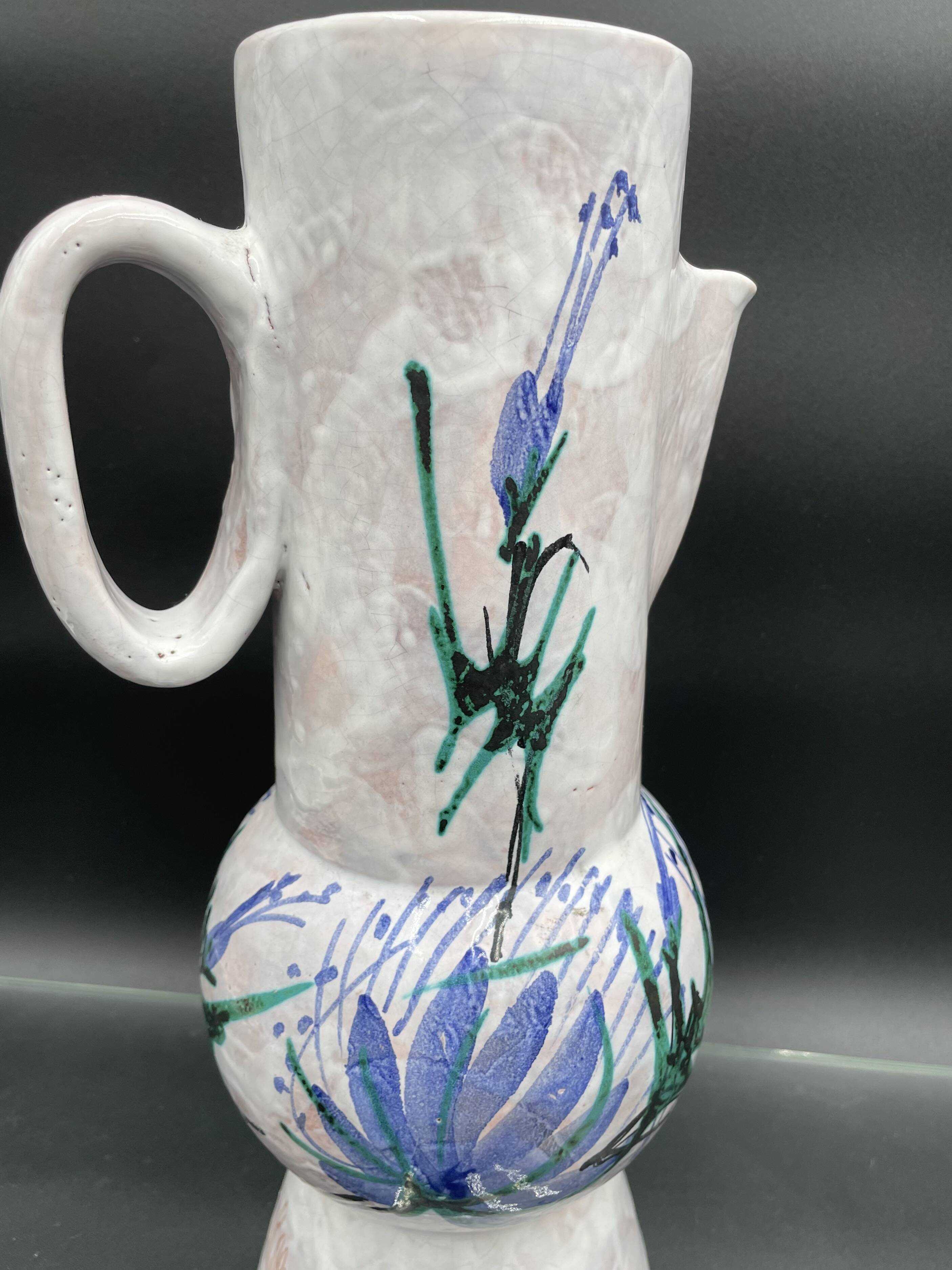 Le Brescon ceramic pitcher, Vallauris