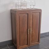 1950s handcrafted cabinet - Solid mahogany wood - Unique piece