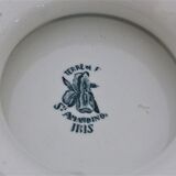 Dish Compotier iron earth Saint Amand