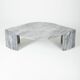 Table basse en marbre gris, 1970s