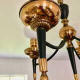 Green and gold directoire chandelier